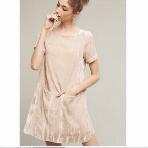 Floreat velvet shift dress